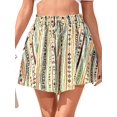 thumbnail image 5 of Women's Ruffle Wide Leg Flowy Clothes High Waist Shorts for Casual Beach Color 9 XL, 5 of 10