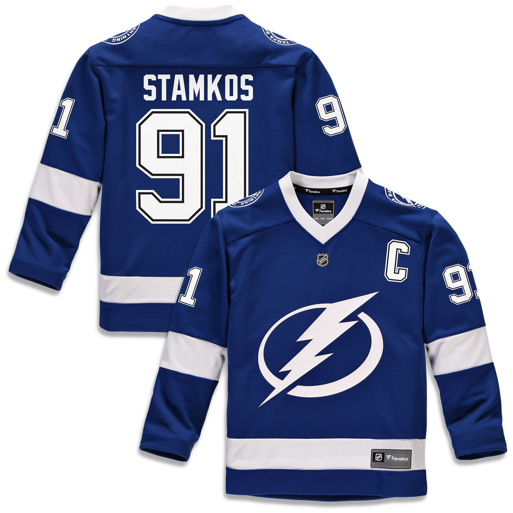 Steven Stamkos Tampa Bay Lightning Fanatics Branded Youth Replica Player Jersey - Blue ...