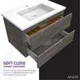 thumbnail image 3 of 30 in W x 20 in H x 18 in D Bath Vanity in Rich Grey with Cultured Marble Vanity Top in White with White Basin & Mirror, 3 of 3