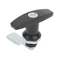thumbnail image 1 of T Handle Door Lock, T Handle Cabinet Latch  Anti Theft Zinc Alloy Oxidation  with Key for RVs, 1 of 8