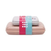 Caboodles Care Pack Cosmetic Case + Lil Bit Set - Silver Grey Sparkle and Nude Sparkle
