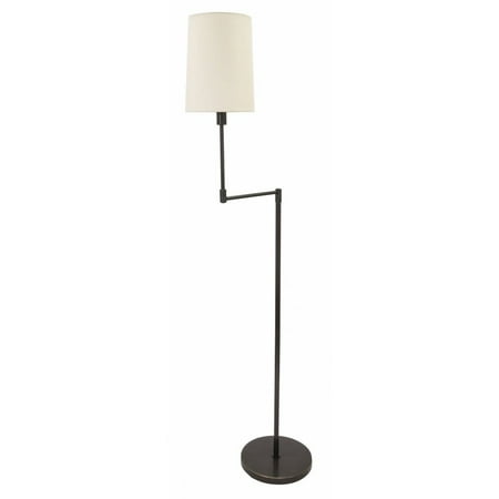 

House of Troy WOL400-OB Wolcott - 1 Light Swing Arm Floor Lamp-61.75 Inches Tall and 18.5 Inches Wide Oil Rubbed Bronze Oil Rubbed Bronze Finish with Fine Linen Shade