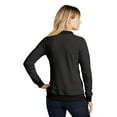 thumbnail image 2 of Sport Tek Adult Female Women Plain Long Sleeves Bomber Heather Black Small, 2 of 4
