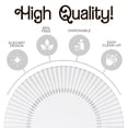 thumbnail image 6 of Exquisite 40-Piece Fancy Disposable Party Plate Set - Crystal Clear Design, 6 of 6