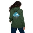 thumbnail image 3 of Just Roam. Seeker Organic Cotton Raglan Hoodie Bottle Green - 3XL, 3 of 3