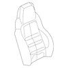 Genuine OE GM Seat Back Cover - 19124598
