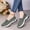 Green, variant on Women's Woven Orthopedic Breathable Soft Shoes Arch Support, Diabetes Foam Shoes Walking Anti-Skid Sports Shoes(Black, 5.5)