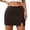 Coffee, variant on Unir Women's Side Slit Pencil Skirt, Y2K High Waist Stretch Cotton Mini Skirt, 1PC, S-XL
