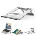 thumbnail image 1 of Support pour Ordinateur Portable, Réglable, Pliable et Léger Compatible avec Ordinateurs Portables de 7-16 Pouces Y Compris Macbook Pro / Air, Surface Ordinateurs Portables, Samsung, Hp -Argent, 1 of 6