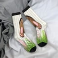 thumbnail image 5 of Rateoe Brown Bunny for Women Casual Calf Socks - Cute Crew Socks - Thin Soft Above Ankle Socks Size 5-11, 5 of 6