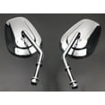 thumbnail image 4 of Long Oval Rear View Rearview Side Mirror For Harley Dyna Softail Sportster Cruiser Touring Road King Electra XL, 4 of 6