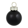 thumbnail image 5 of Northlight Shiny and Matte Glass Ball Christmas Ornaments - 1" (25mm) - Black - 24ct, 5 of 6