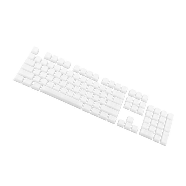pitrice DIY Fully Transparent Keycaps Mechanical ABS for CHERRY MX/Clone Switches Milky