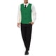 thumbnail image 2 of INSPIRE CHIC Chaleco sin mangas de cuello en V para hombre con dos bolsillos, verde S, 2 of 6