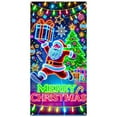 thumbnail image 2 of LmnLft Colorful Santa Claus Christmas Door Curtains, Holiday Party Door Cover Banner for Indoor and Outdoor Decor, 2 of 6