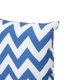Greylin Outdoor Square Fabric Chevron Water Resistant Throw Pillow, Blue, White - image 2 of 15
