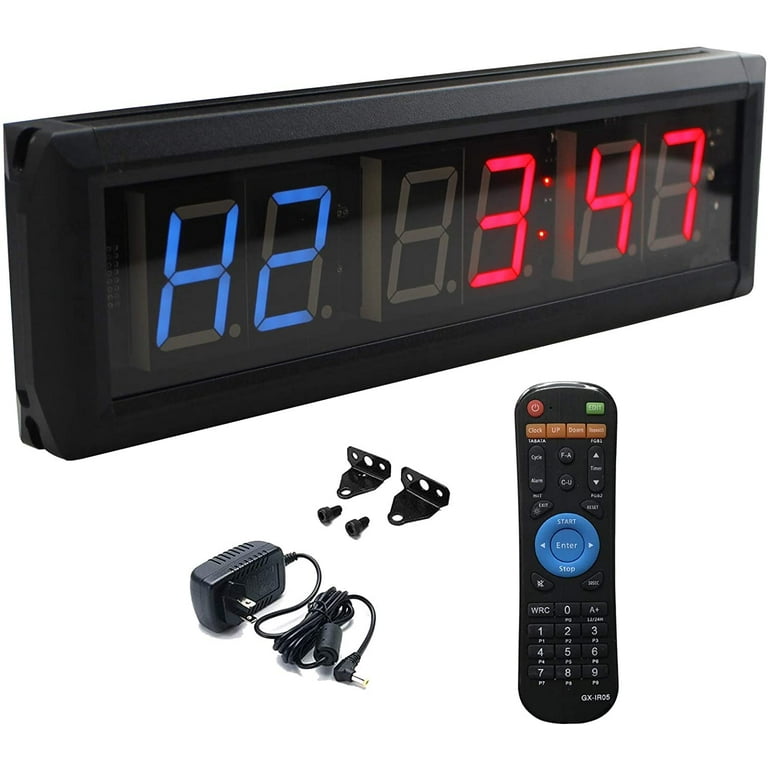 Naoeleii Gym Timer Clock for Home Gym with Remote 