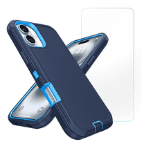 2-in-1 Entronix Bundle designed for iPhone 17, Heavy Duty Case and Tempered Glass