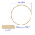thumbnail image 3 of Uxcell 6 Pack Wooden Bamboo Floral Hoop 4 Inch Craft Wooden Wreath Rings, Apply to DIY Wedding Wreath Decor, 3 of 6