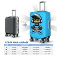thumbnail image 6 of PAYOHTO Highly Elastic Spandex Suitcase Cover Luggage Cover Small Fits 18 to 21 Inch Hip Hop Rap Battle Skull Retro Style, 6 of 8