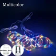 thumbnail image 3 of Guirnalda de luces LED de 3 m, 8 modos, caja de batería, control remoto, cadena de luces de cuento de hadas, decoración para bodas, Navidad y el hogar, 3 of 5