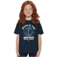 thumbnail image 4 of Jesus is the Anchor of My Soul Crewneck T Shirts Boy Girl Teen Brisco Brands XS, 4 of 6
