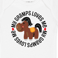 thumbnail image 4 of Inktastic My Gramps Loves Me Childs Horse Boys or Girls Baby Bodysuit, 4 of 5