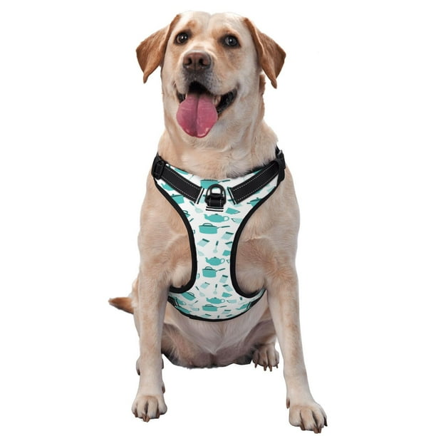 Fotbe Utensiles Arnés para Perro con Estampado –Chaleco Ajustable Acolchado con Asa de Control para Perros Grandes-Small