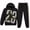 Black 23, variant on Quad Seven Boys Jogger Set 2 Piece Pullover Fleece Hoodie and Joggers Sweatpants for Boys
