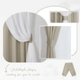 thumbnail image 3 of NICETOWN Blackout Double Layer Curtains with Sheer Grommet Solid Thermal Insulated Drapes, Natural, Set of 2, W52 x L84, 3 of 7
