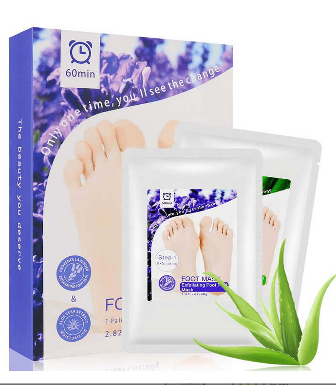 Exfoliating Foot Mask Peel Socks Dead Skin Callus Lavender Care Baby Soft Feet