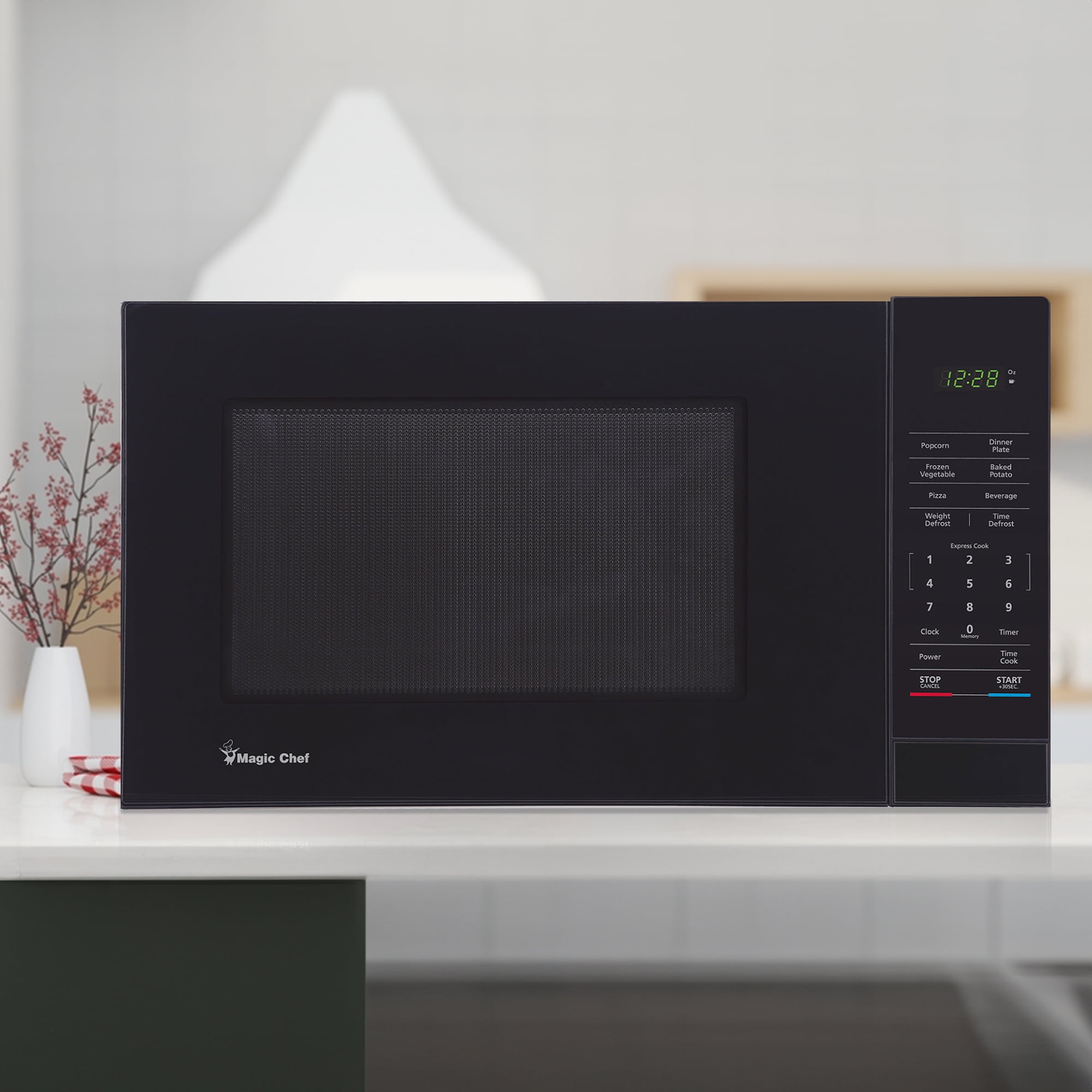 Magic Chef MC110MB Countertop Microwave Oven, 1,000 Watts, Black