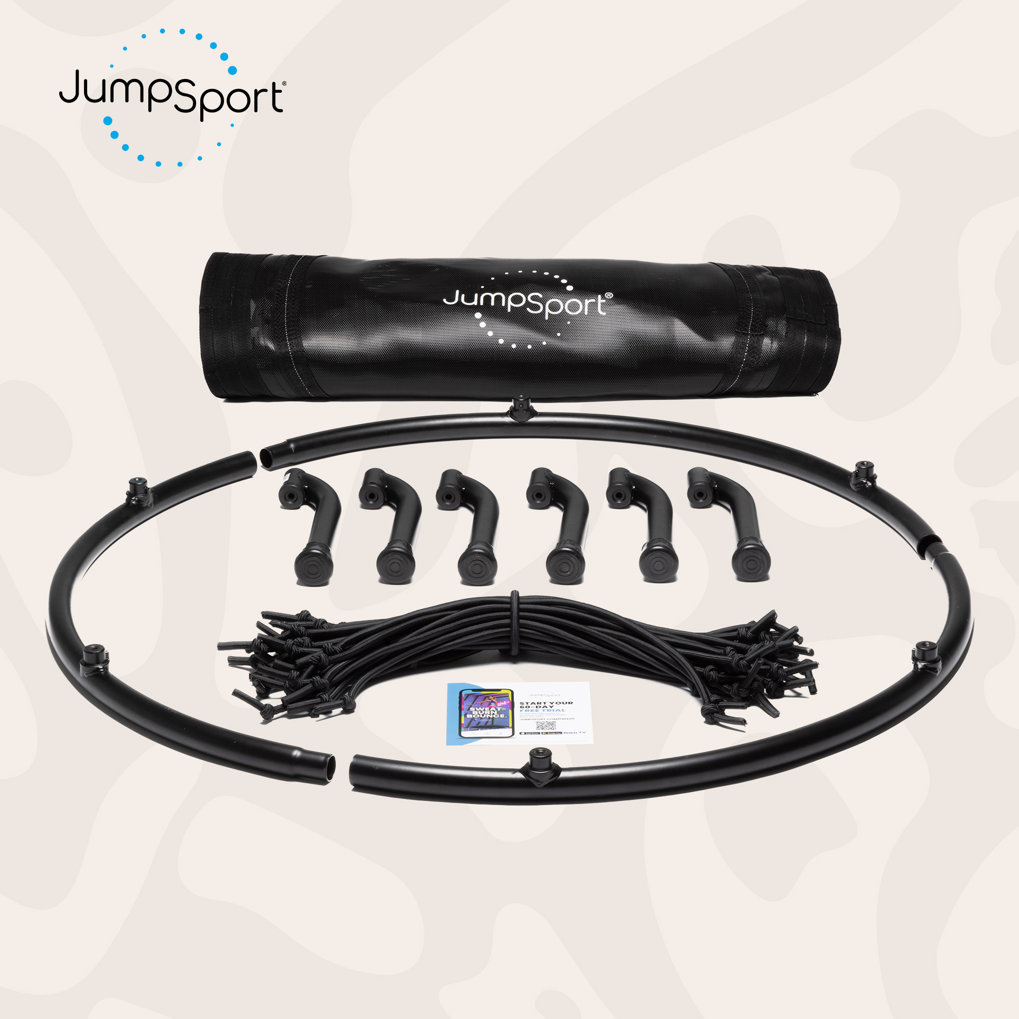 JumpSport 230 Small Rebounder for Adults, 39" Home Fitness Trampoline