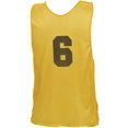 thumbnail image 2 of Olympia Sports PC098P Numbered Micro Mesh Vests (Youth) - Gold, 2 of 3
