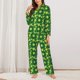 thumbnail image 2 of Fotbe Tennis Balls Conjunto de Pijama de Manga Larga para Mujer con Estampado, Ropa de Dormir de 2 Piezas, Conjunto de Casa Suave y Cómodo con Bolsillos-Large, 2 of 7
