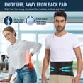 thumbnail image 2 of MUSICOZY Back Brace for Lower Back Pain Relief - Lumbar Support for Men & Women, Supportive Breathable and Adjustable Weight Lifting Belt for Herniated Discs, Heavy Lifting, 2 of 7