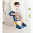 thumbnail image 5 of ZeenArt Potty Training Seat, 2 in 1 Toddler Toilet Seat with Non-Slip Steps for Kids Boys Girls, Blue, 5 of 7