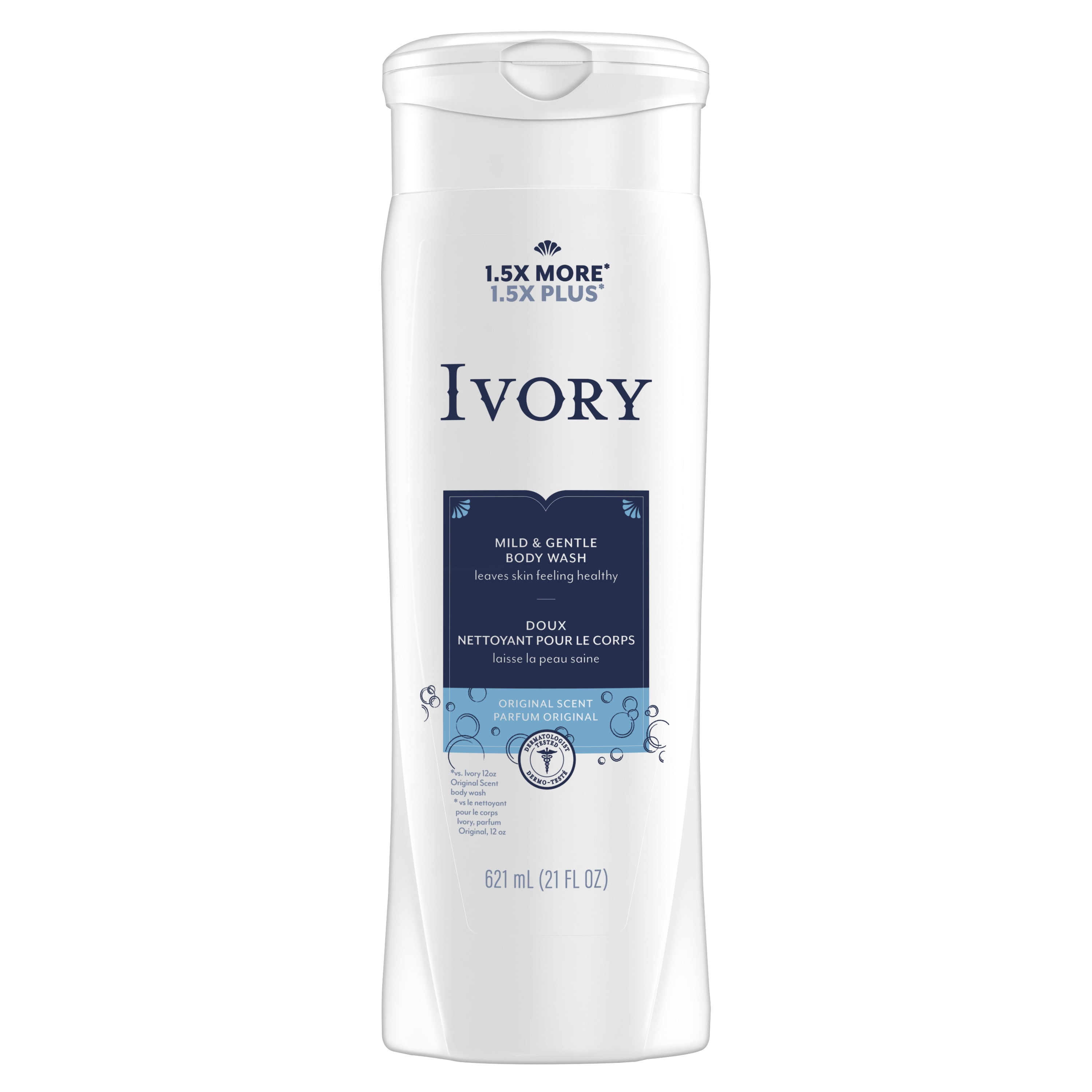 Ivory Mild and Gentle Body Wash, Original Scent, 21 oz