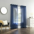thumbnail image 6 of No. 918 Emily Voile Sheer Grommet Curtain Panel, 59"W X 84"L, Royal Blue, 6 of 8