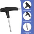 thumbnail image 3 of Golf Driver Tool, 2 in 1 Golf Torque Wrench for T20 and T25, Adjustment Tool with Plastic Handle, Portable Driver Tools Golf Accessories for Club Driver Equipment(Black), 3 of 7