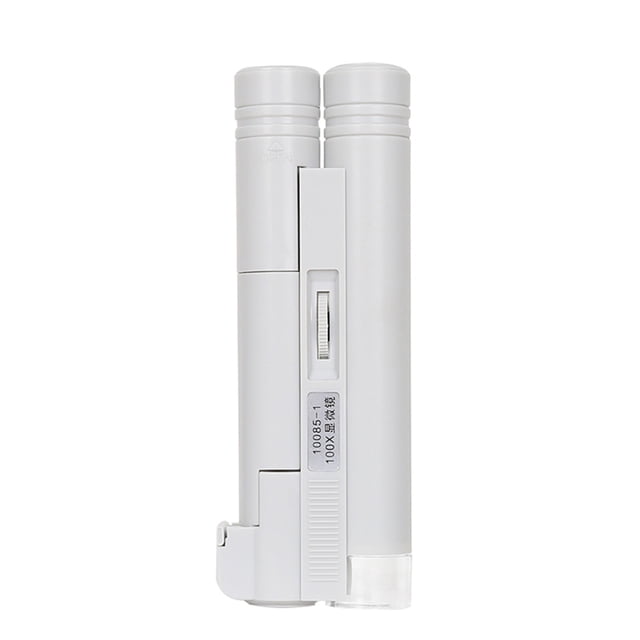 ICQOVD Mini Microscope 100X Portable Magnifier LED Light