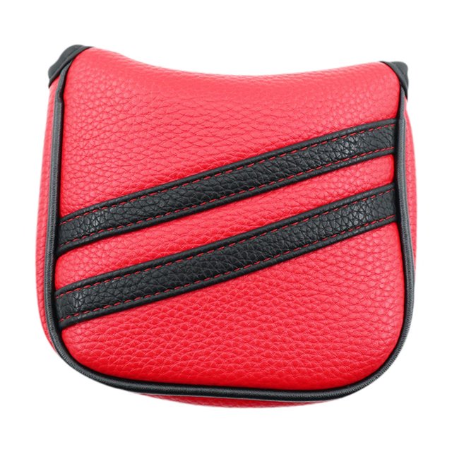 braveheart Housse de Putter de Mallet de Golf Extérieur Mode Housse de Tête Putter Mallet Adultes Rouge Golf Rouge 14x13cm
