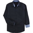 thumbnail image 1 of Tasso Elba Mens Foulard Micro-Paisley Button Up Shirt, Blue, Small, 1 of 1