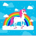 thumbnail image 3 of CafePress - Unicorn Rainbow Blue Sky - Women's Nightshirt, 3 of 4