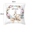 thumbnail image 3 of Funda de almohada de conejo de dibujos animados para decoración del hogar, suministros de fiesta de Pascua, accesorios, funda de cojín de Adorno, 3 of 3