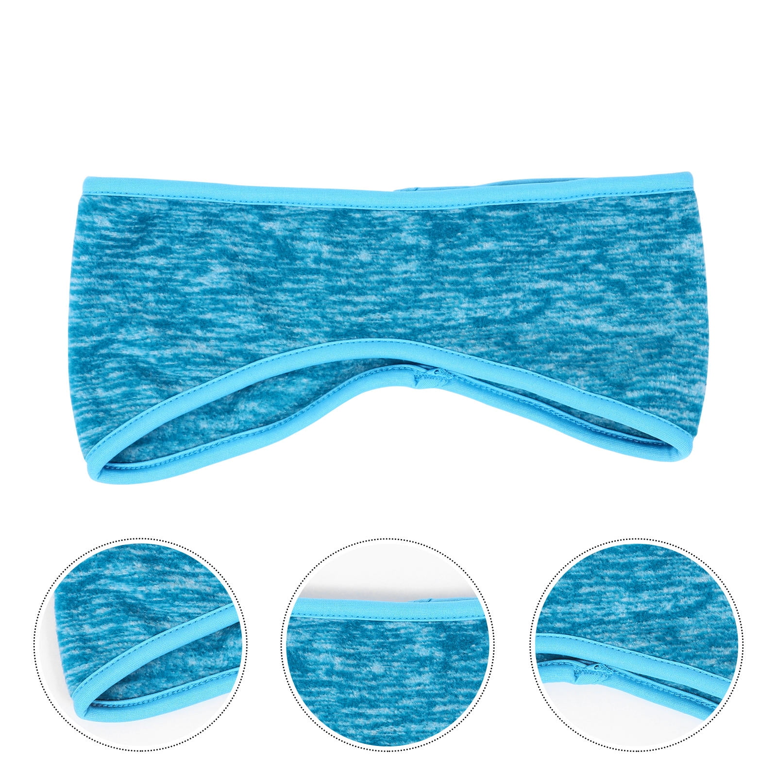 TEHAUX Winter Sports Headband Blue Warm Ear Warmer for Yoga Running and Outdoor Use