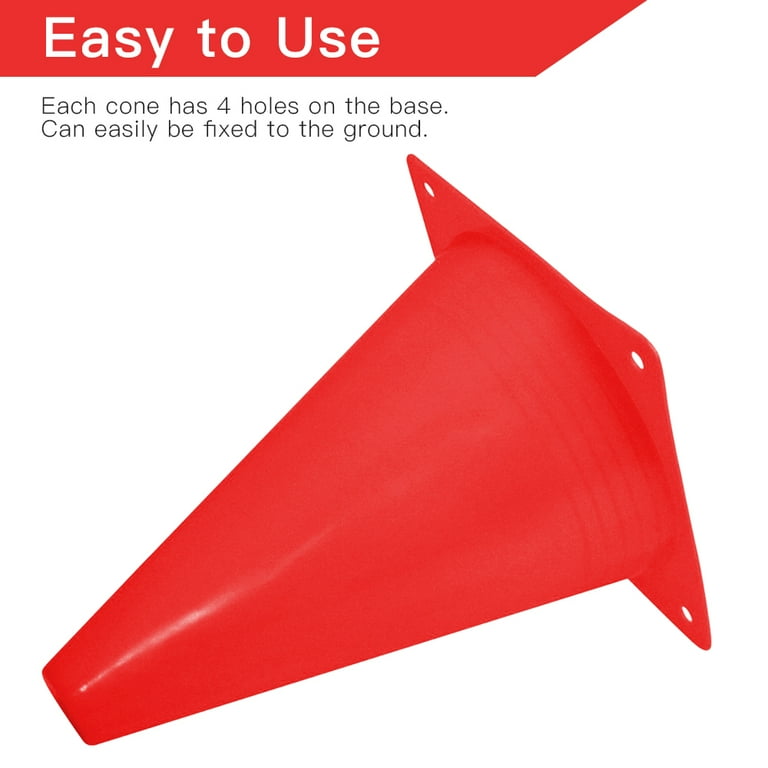 Syhood 30 Pack 7 Inch Plastic Traffic Cones Sports Training Agility