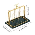 thumbnail image 3 of TIELUTT Fashionable Designs Glass Cup Holder with Functional for Home and Kitchen and Dining Room Dish Drying Metal Rack Kitchen Wall Rack Large Drying Rack Kitchen Counter Wooden Rack for Kitchen, 3 of 8