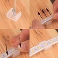 thumbnail image 4 of 120 Uds. Clips de tira de luz Led Clips de montaje de neón tamaño 10/13/16mm hacen que los letreros de neón tira de luz Flexible tarjeta de fijación (b.13mm/0,51 pulgadas), 4 of 5