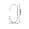 thumbnail image 2 of GAXIRE 6Ud Colgantes C Shape Para Ropa Y Accesorios Fabricados En Aleación De Aluminio, 2 of 8